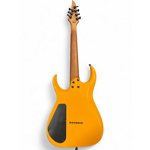 Used Jackson Pro Plus Series Misha Mansoor Juggernaut HT7 Signal Yellow Solid Body Electric Guitar