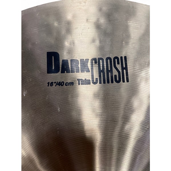 Used Zildjian 16in K DARK THIN CRASH Cymbal