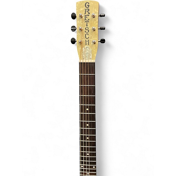 Used Gretsch Guitars G9210 Honey Dipper Round-Neck Brass Body Brass Resonator Guitar