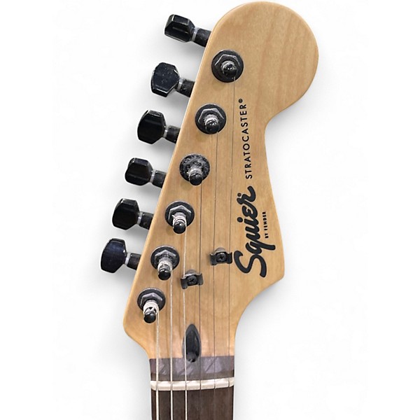 Used Squier Bullet Stratocaster HSS Black Solid Body Electric Guitar