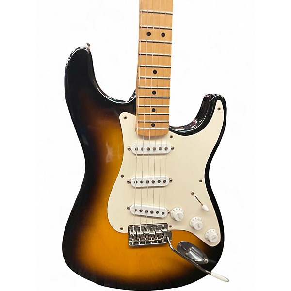 Used Fender Artist Series Jimmie Vaughan Tex-Mex Stratocaster Sunburst Solid Body Electric Guitar