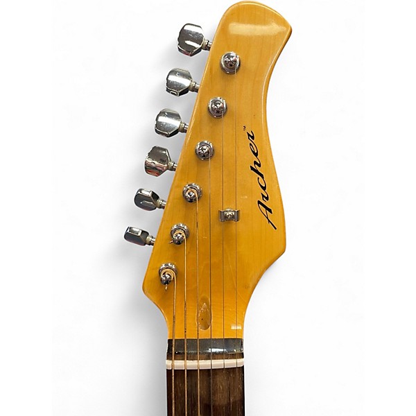 Used Archer STRAT COPY Black Solid Body Electric Guitar