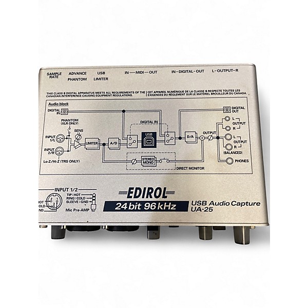 Used Edirol UA-25 Audio Interface