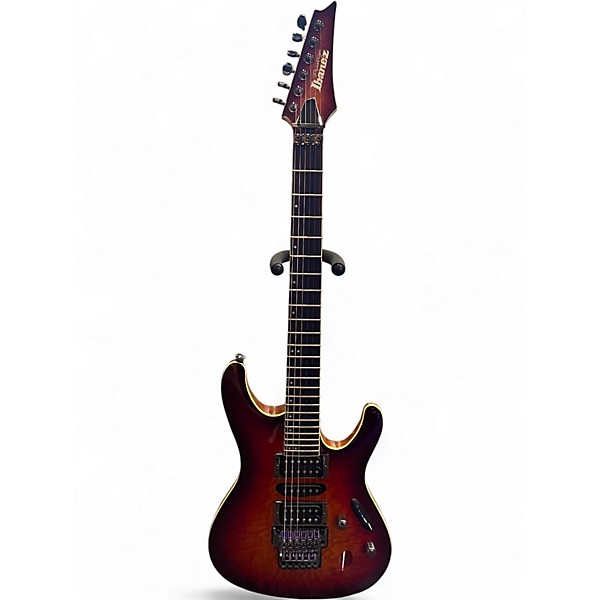Used Ibanex Prestige S6570SK 2 Color Sunburst Solid Body Electric Guitar