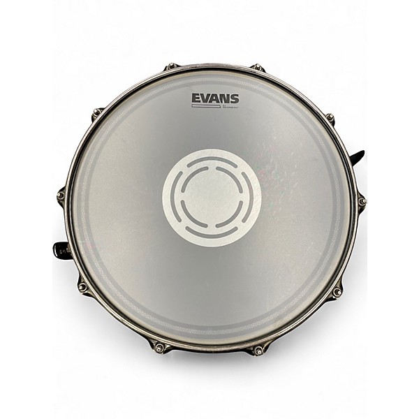 Used Mapex 14in Sledgehammer Black Panther Snare Trans Gray Drum