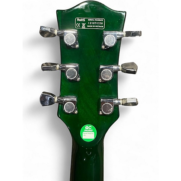 Used Iyv SINGLE CUT GREEN Solid Body Electric Guitar