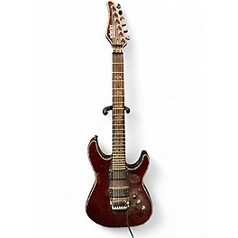 Used Schecter Guitar Research Diamond Series Hellraiser Sunset Black Cherry Solid Body Electric Guitar