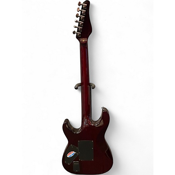 Used Schecter Guitar Research Diamond Series Hellraiser Sunset Black Cherry Solid Body Electric Guitar