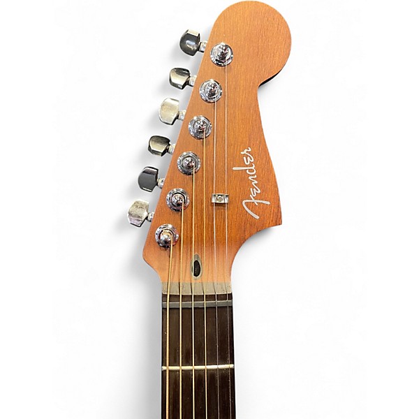 Used Fender Acoustasonic Standard Jazzmaster Black Acoustic Electric Guitar