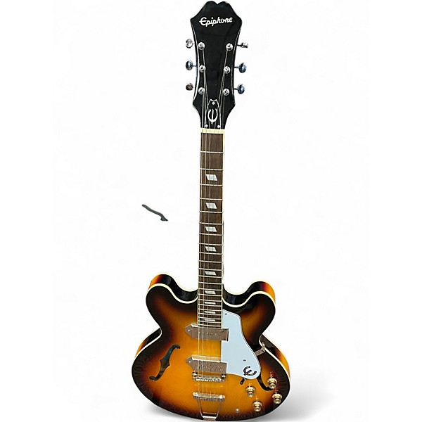 Used Epiphone Casino Tobacco Sunburst Hollow Body Electric Guitar