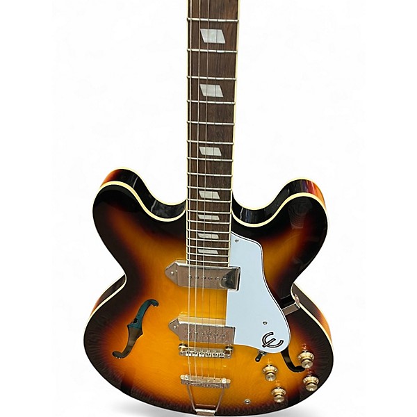 Used Epiphone Casino Tobacco Sunburst Hollow Body Electric Guitar