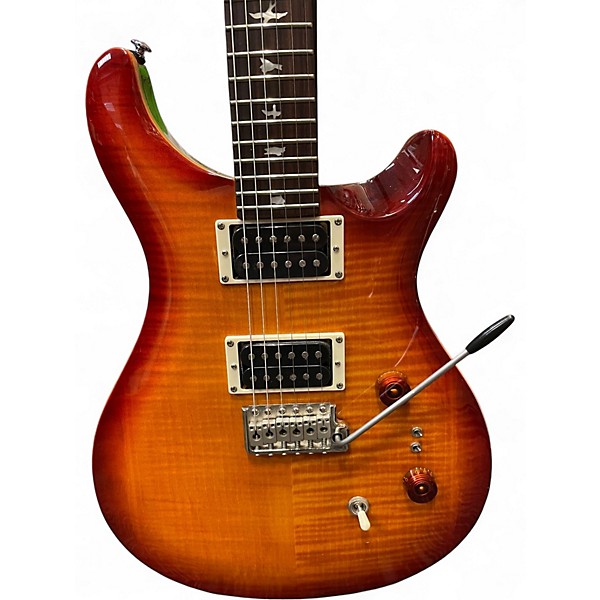 Used PRS SE Custom 24 Cherry Sunburst Solid Body Electric Guitar