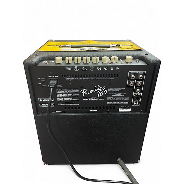 Used Fender Rumble 100 1x15 100W Bass Combo Amp