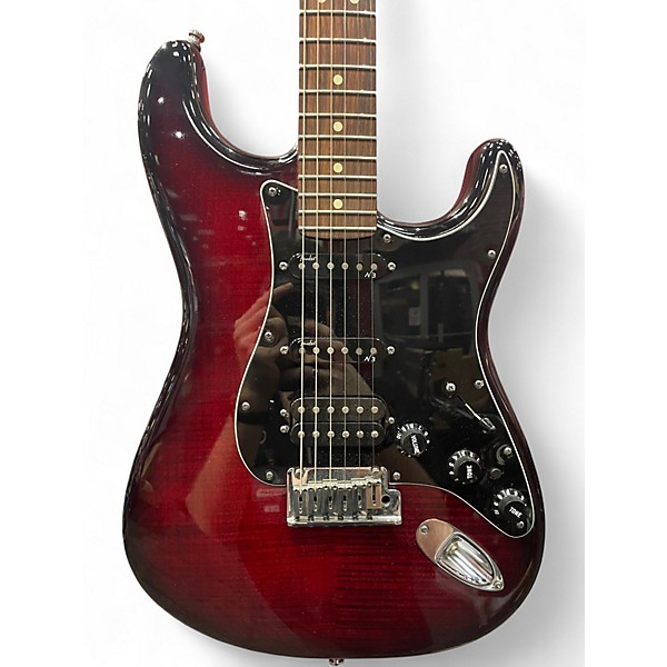 Used Fender American Deluxe Fat Stratocaster namm show ft wine red Solid Body Electric Guitar