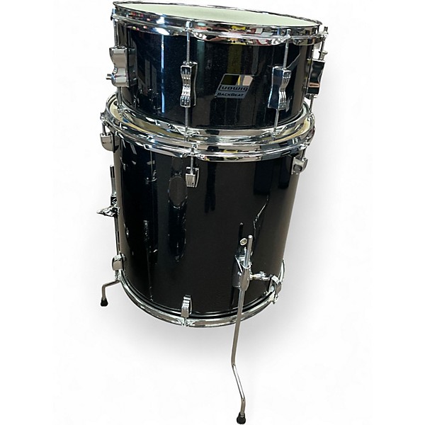 Used Ludwig 5 Piece BACKBEAT BLACK SPARKLE Drum Kit