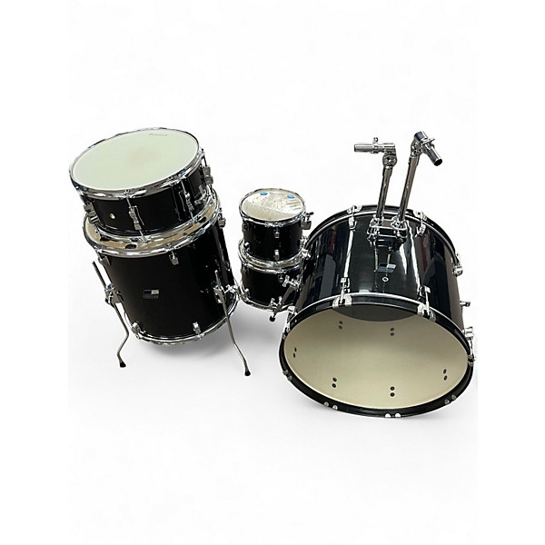 Used Ludwig 5 Piece BACKBEAT BLACK SPARKLE Drum Kit