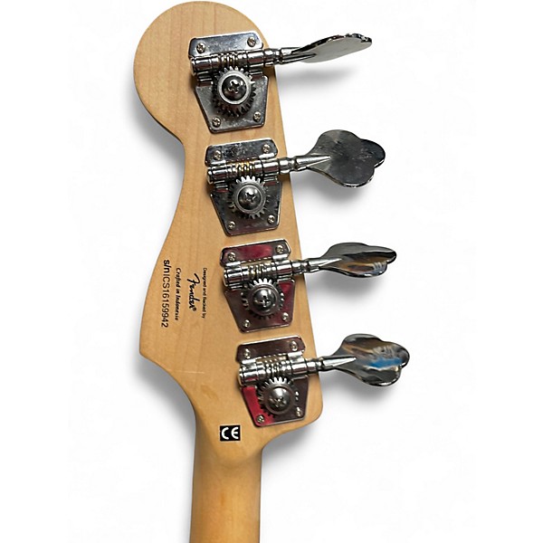 Used Squire By Fender Jaguar Bass SS Candy Apple Red Electric Bass Guitar