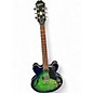 Used Epiphone Dot Deluxe Flametop AQUAMARINE Hollow Body Electric Guitar thumbnail