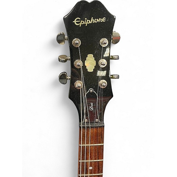 Used Epiphone Dot Deluxe Flametop AQUAMARINE Hollow Body Electric Guitar