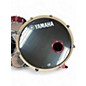 Used Yamaha 7 Piece Stage Custom Cranberry Red Drum Kit