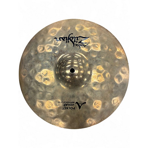 Used Zildjian 13in A Series Pocket Hi Hat Bottom Cymbal