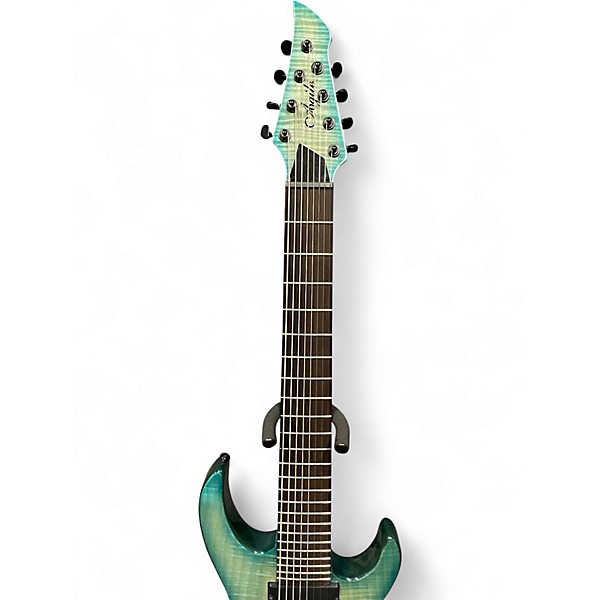 Used Agile Intrepid Pro 828 OCEANBURST FLAME Solid Body Electric Guitar