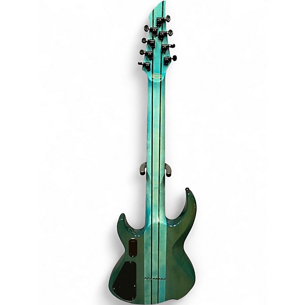 Used Agile Intrepid Pro 828 OCEANBURST FLAME Solid Body Electric Guitar