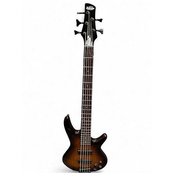 Used Ibanez GSR205 5 String 2 Color Sunburst Electric Bass Guitar
