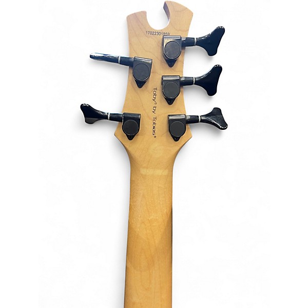 Used Tobias Toby Deluxe V 5 String Black Electric Bass Guitar