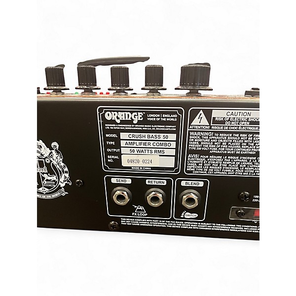 Used Orange Amplifiers CR50BXT 1x12 50W Bass Combo Amp