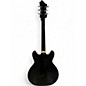 Used 2017 Hagstrom Viking Deluxe Black Hollow Body Electric Guitar