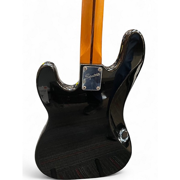 Used Squier Classic Vibe Telecaster Bass Black and White Electric Bass Guitar