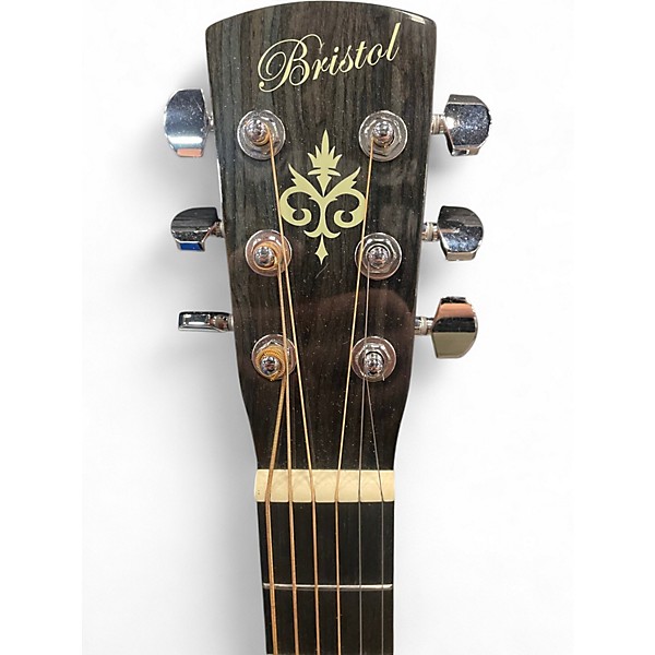 Used Bristol BD-16 Natural Acoustic Guitar