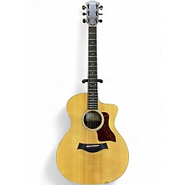 Used Taylor 214CE Deluxe Natural Acoustic Electric Guitar