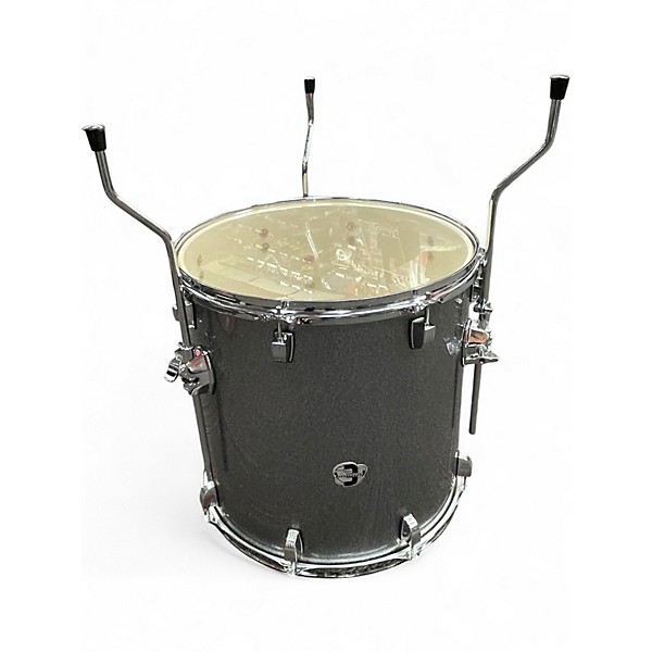 Used Ludwig 5 Piece Element Evolution Silver Sparkle Drum Kit