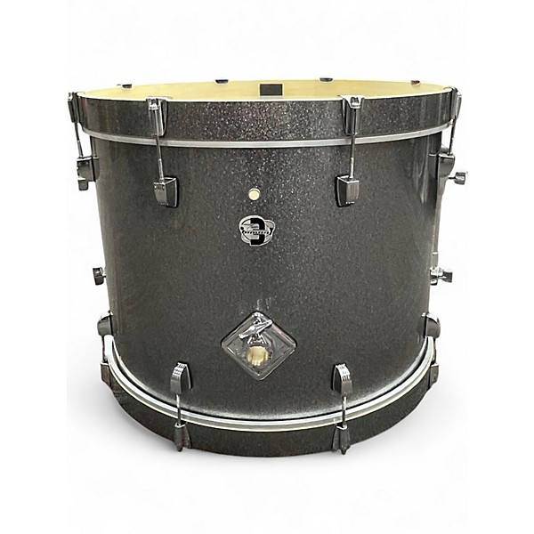 Used Ludwig 5 Piece Element Evolution Silver Sparkle Drum Kit
