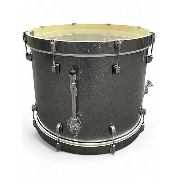 Used Ludwig 5 Piece Element Evolution Silver Sparkle Drum Kit