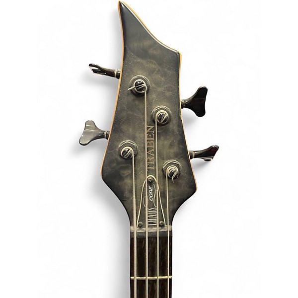 Used Traben CHAOS CORE TIGER EYE BLACK Electric Bass Guitar