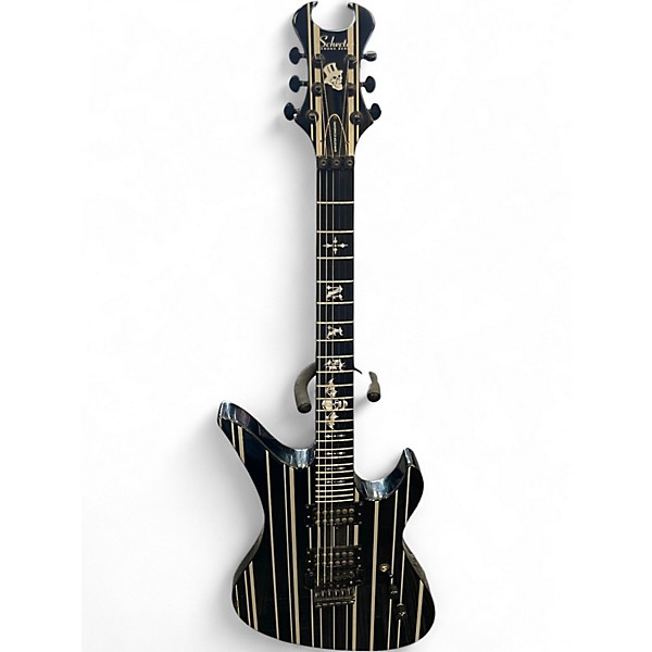 Used Schecter Guitar Research Synyster Gates Signature Standard black pinstripes Solid Body Electric Guitar