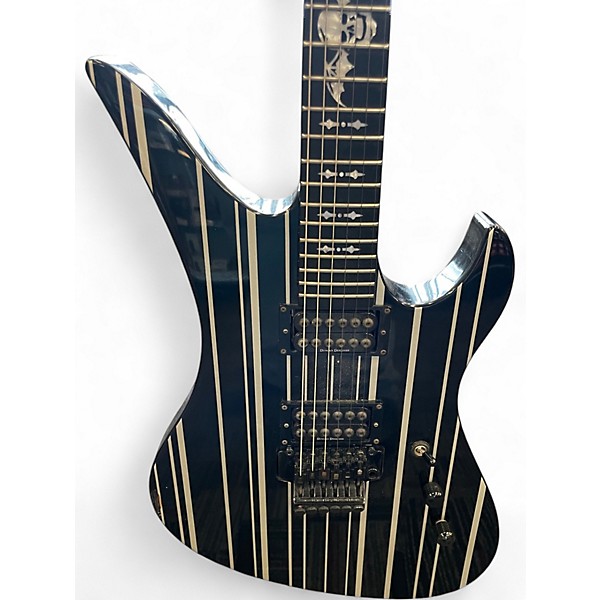 Used Schecter Guitar Research Synyster Gates Signature Standard black pinstripes Solid Body Electric Guitar