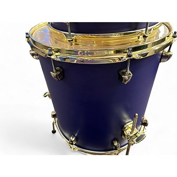 Used SJC 3 Piece Navigator 3pc Kit Purple Stain Drum Kit