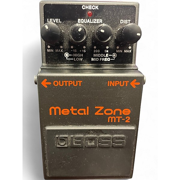 Used BOSS MT2 Metal Zone Distortion Effect Pedal