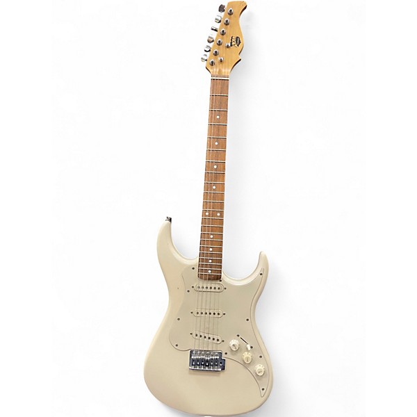 Used AXL S STYLE White Solid Body Electric Guitar