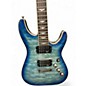 Used Schecter Guitar Research Omen Extreme 6 Trans Blue Solid Body Electric Guitar