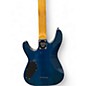 Used Schecter Guitar Research Omen Extreme 6 Trans Blue Solid Body Electric Guitar