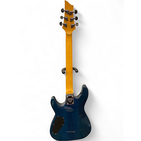 Used Schecter Guitar Research Omen Extreme 6 Trans Blue Solid Body Electric Guitar