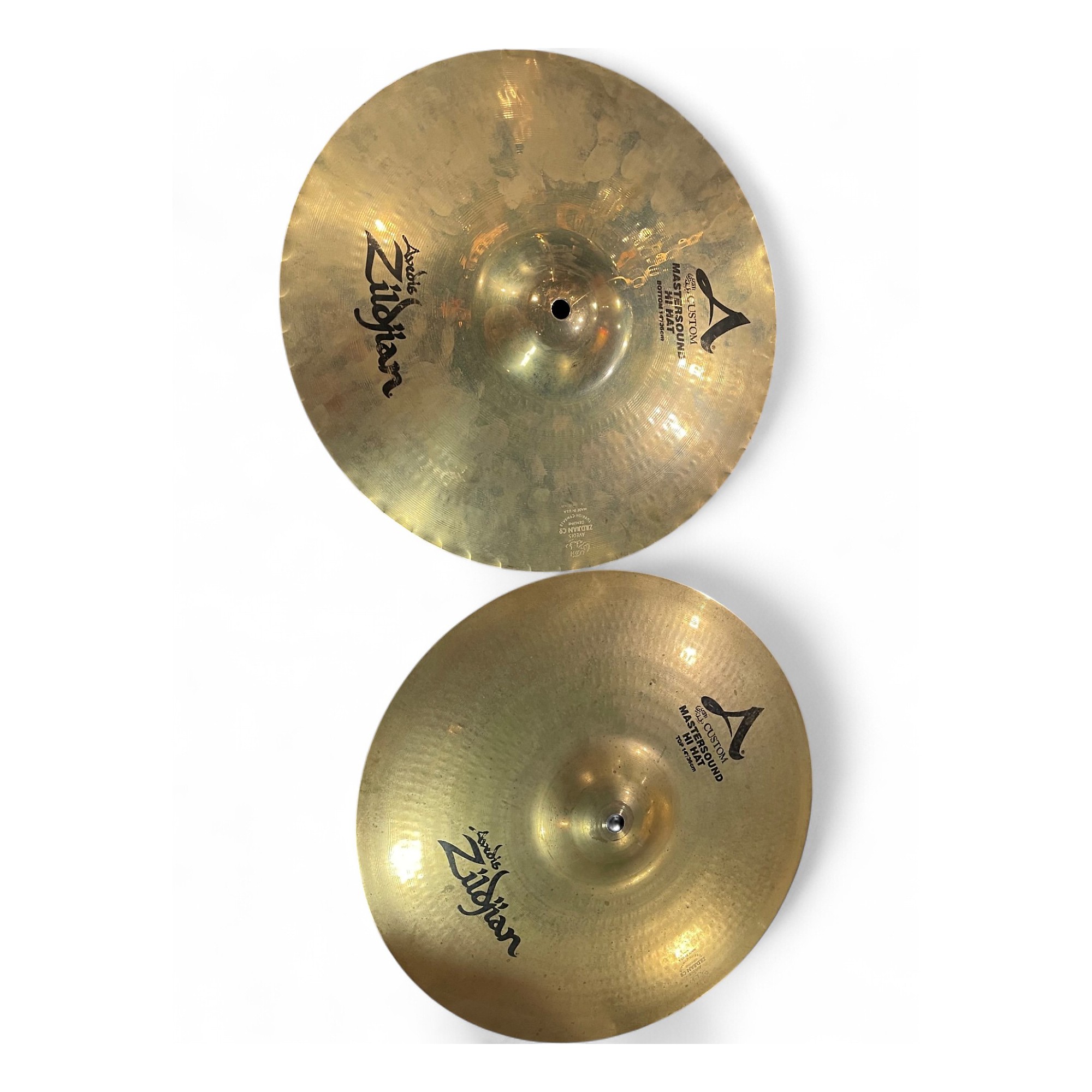 Used Zildjian 14in A Mastersound Hi Hat Pair Cymbal 33 | Guitar Center