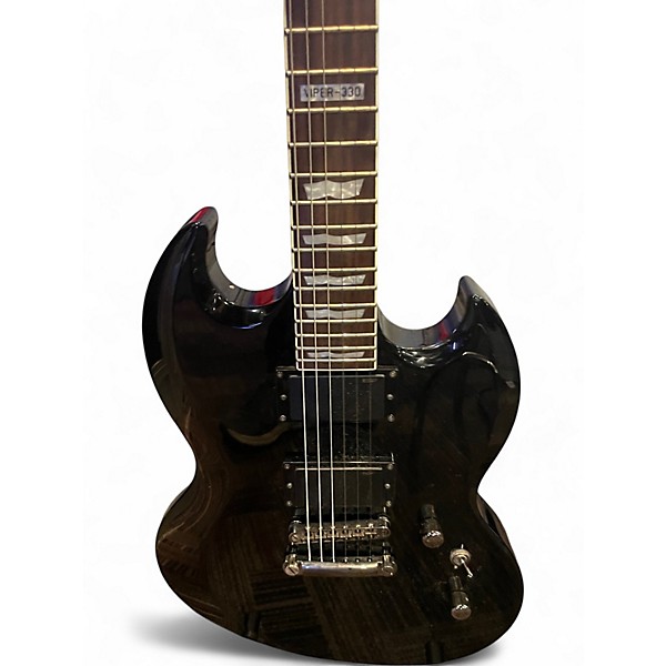 Used ESP LTD Viper 330 Black Solid Body Electric Guitar