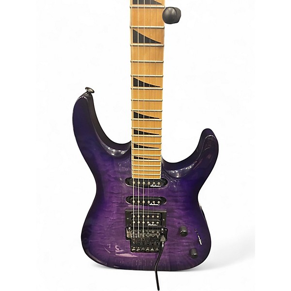 Used 2023 Jackson JS34Q Dinky Trans Purple Solid Body Electric Guitar