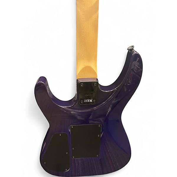 Used 2023 Jackson JS34Q Dinky Trans Purple Solid Body Electric Guitar